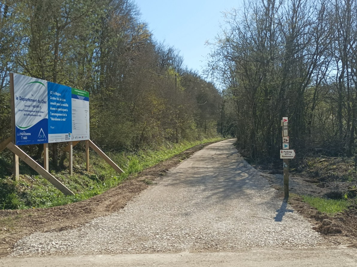 Travaux meridienne a velo